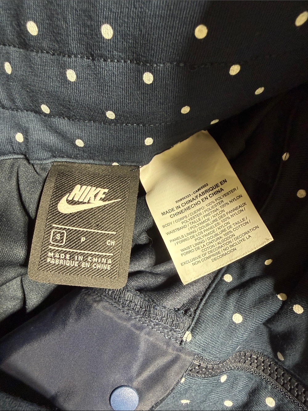 Nike Streetwear NSW Navy Mini Skirt with Front Zip - Picture 3 of 6